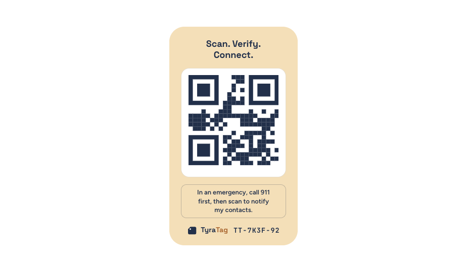 Single TyraTag sticker